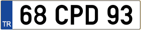 Truck License Plate